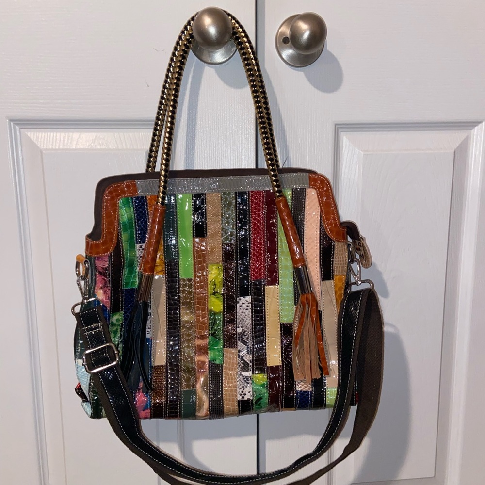 Women’s colorful handbag